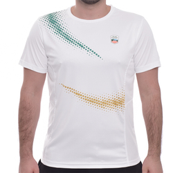 Мужская теннисная футболка Monte-Carlo Rolex Masters Dots Print T-Shirt - white