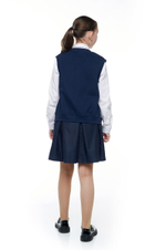 Жилет школьный J31.02.M.JG, цв.синий/серо-голубой