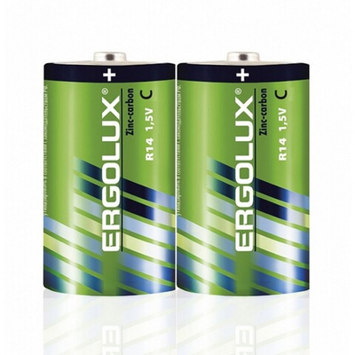 Батарейка R-14 Ergolux Zink (2шт/уп)
