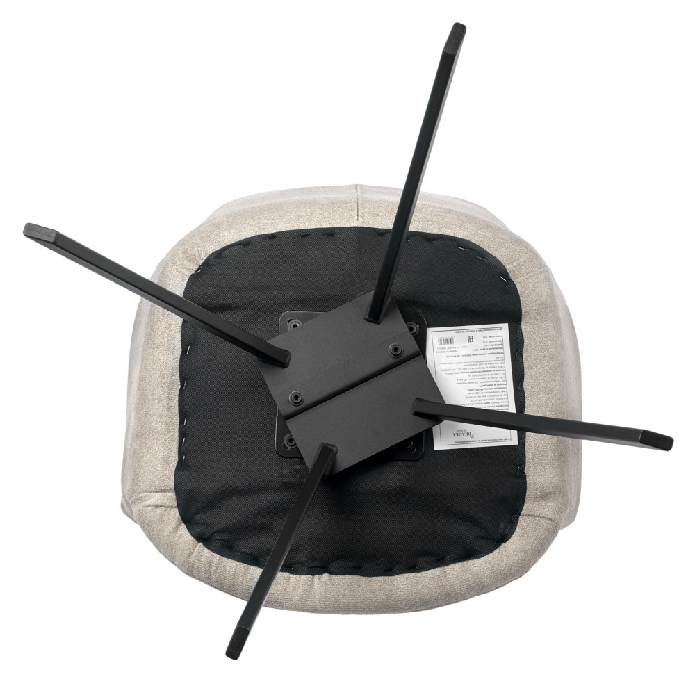 Комплект из 2-х стульев Grant латте шенилл на поворотном механизме