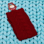 Повязка на голову теплая «Winter city - Коса, микс 6 цветов, 10*20см (Подвес Кокетка - Зима)