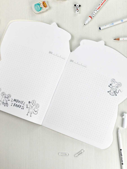 Тетрадь 40л арт. 62330/ЗАДУМЧИВЫЙ ГУРМАН /180х255 мм, фигурная вырубка, мягкий переплёт (2 скобы). Обложка - мелованный картон 190 г/м², вн.блок - белый офсет, точка/