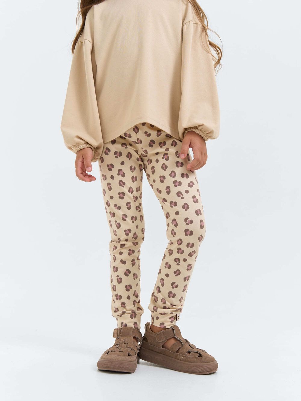 Лосины с манжетой "Леопард"