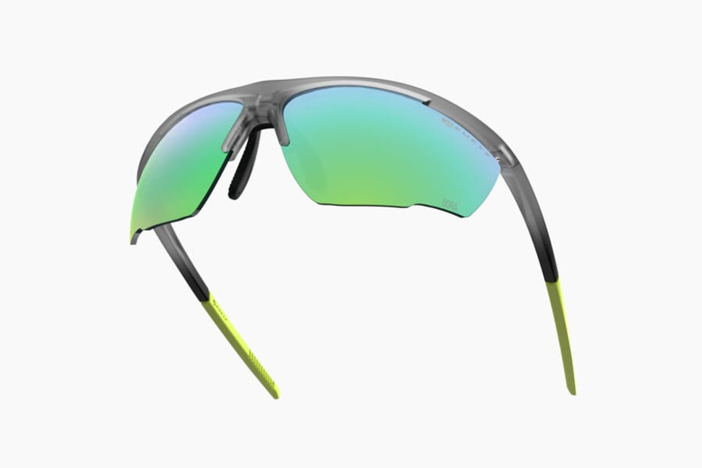 Спортивные очки с диоптриями Demetz Relief L / Matte Grey Crystal / Lime 67-13 Pink Mirror Green Cat.3