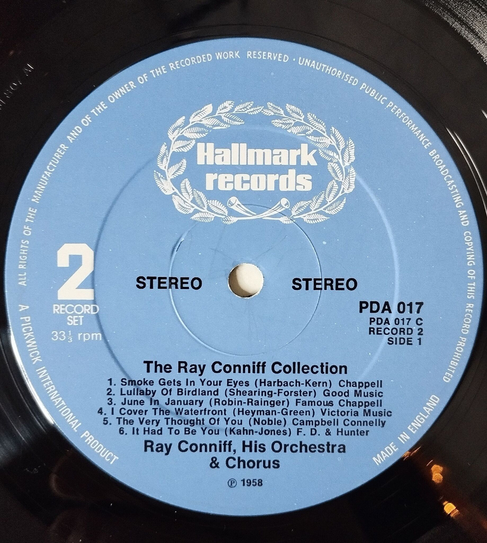 Винтажная виниловая пластинка LP The Ray Conniff Collection Рэй Коннифф (UK 1976)