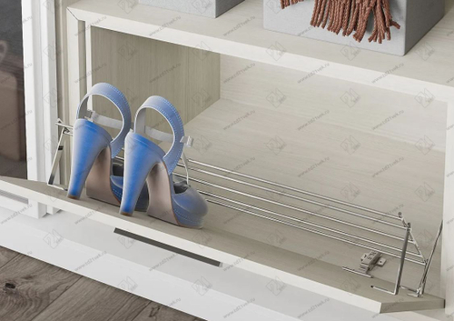 S-6134-C Полка для обуви в базу 900 мм, Starax, фасадное крепление, (830х120х220 мм)