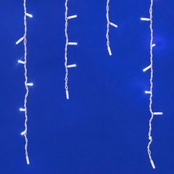 ULD-B3010-200-TWK WHITE IP67 Бахрома светодиодная с эффектом мерцания. 3м. Соединяемая. 200 светодиодов. Белый свет. Провод белый. TM Uniel.
