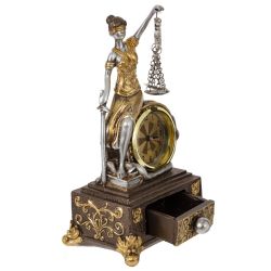 GAEM Часы настольные декоративные "Фемида" (1xLR44), L12 W9 H21,5 см