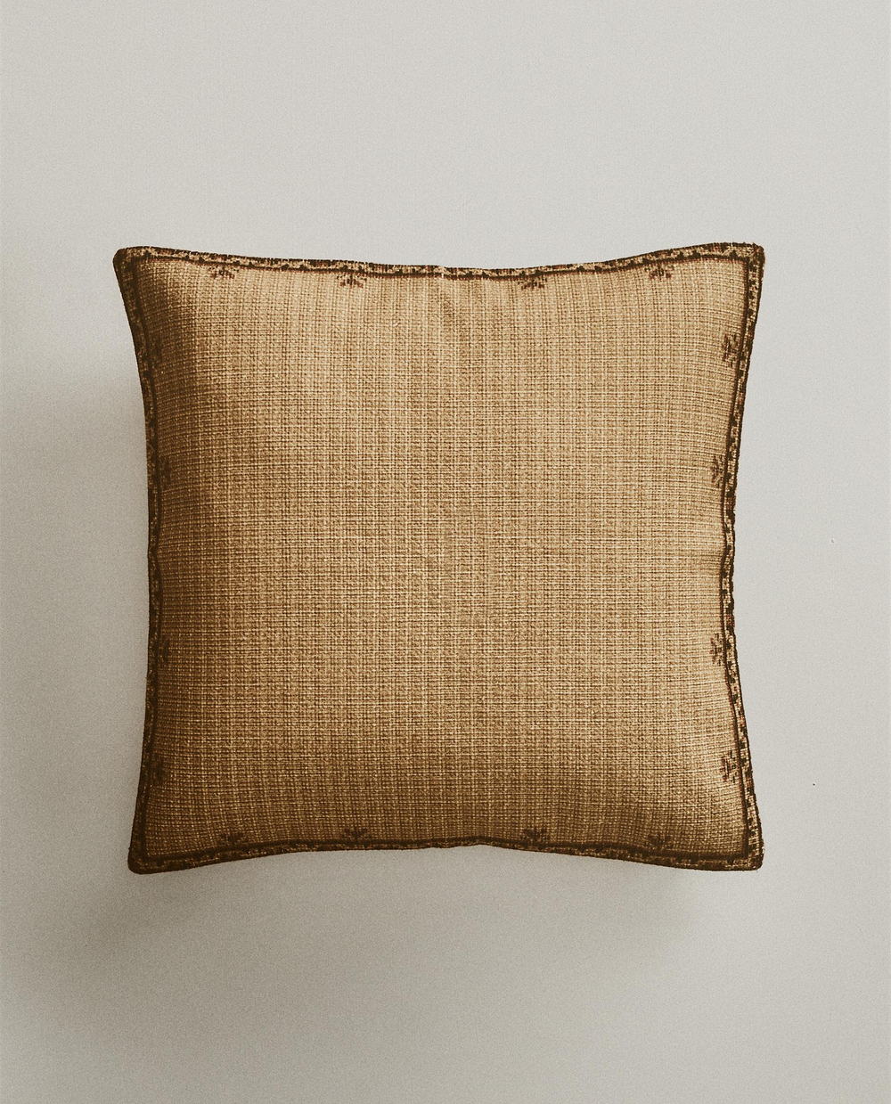 Zara Home наволочка декоративная из хлопка, светло-бежевый, 45x45 см · 1172/008
