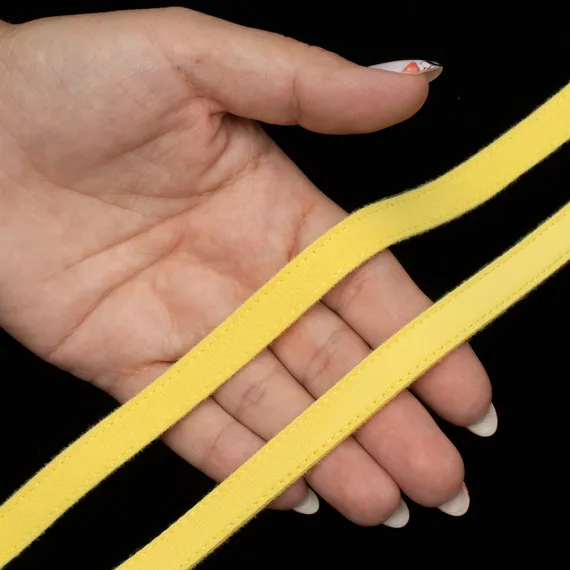 Ворсовая тесьма для корсетных пластин желтая, Arta-F