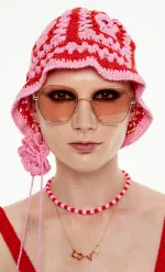 Панама Kraizy Stripes красная