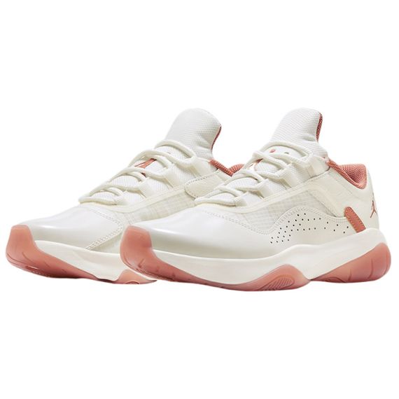 Jordan Air Jordan 11 Винтажные баскетбольные кроссовки Низкие Белые Женские