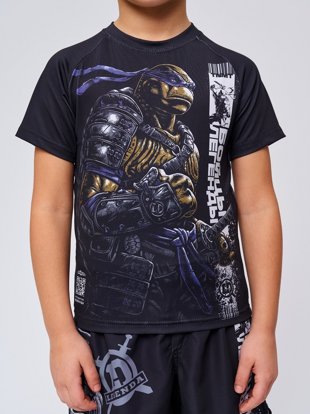 Футболка детская Legenda Turtle Dry-fit T-shirt черная