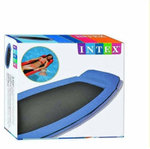 Матрас-шезлонг для плавания Intex 58836 Синий 178х94 см / Надувной плот Интекс с сетчатым дном и подголовником для бассейна и моря