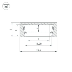 Профиль MIC-M-2000 (Arlight, Алюминий) 044530