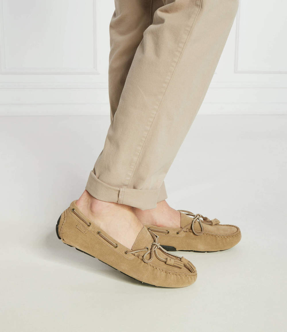 Кожаные мокасины anders POLO RALPH LAUREN - песочный(803916580)
