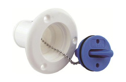 Горловина заливная для воды, пластиковая, белая, под шланг 38 мм, Marine Rocket