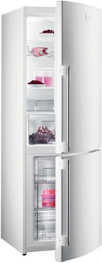 Отдельностоящий двухкамерный холодильник Gorenje NRK 65 SYW