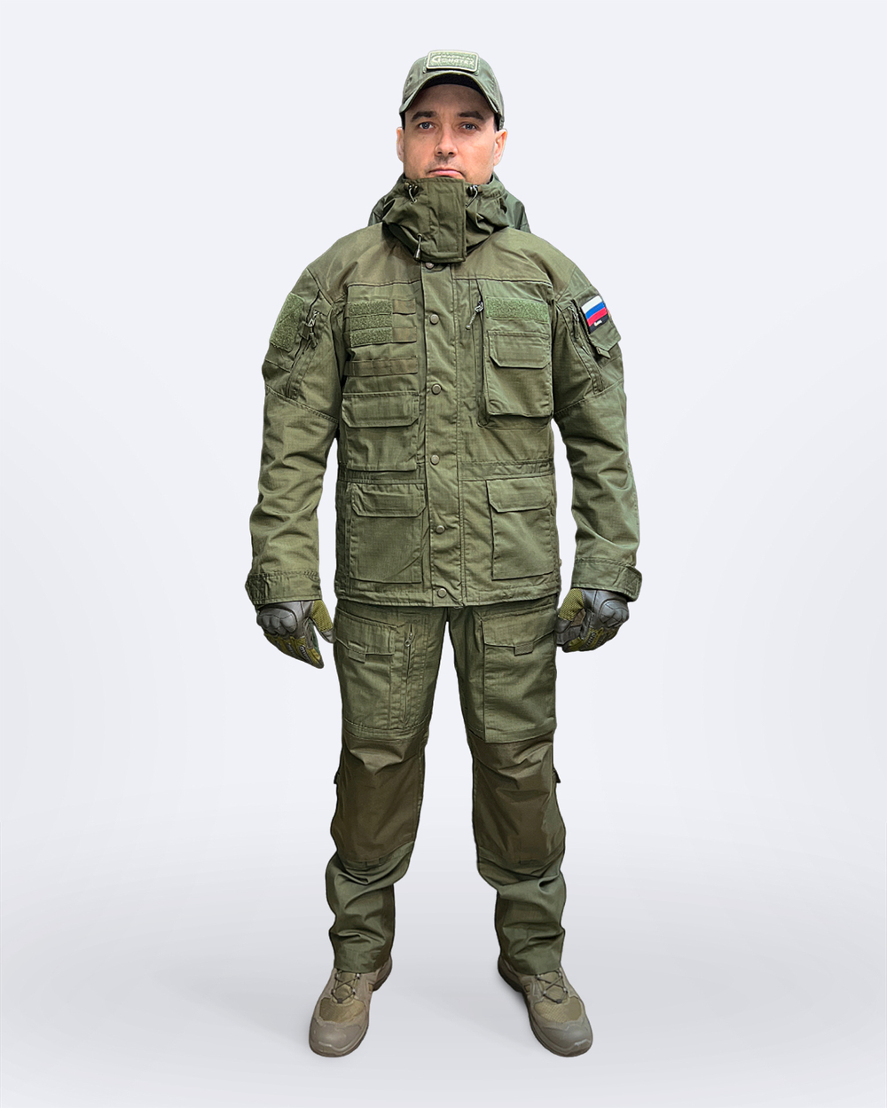 Костюм тактический Rescuer Олива (RipStop, MOLLE, демисезон)