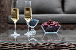 "Капучино" лаунж-зона из искусственного ротанга, цвет коричневый