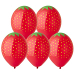 Латексный шар «Клубника», матовый, 36 см