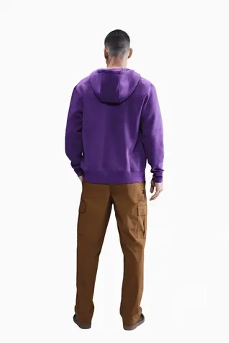 Кофта Nike Club Full-Zip - фиолетовый