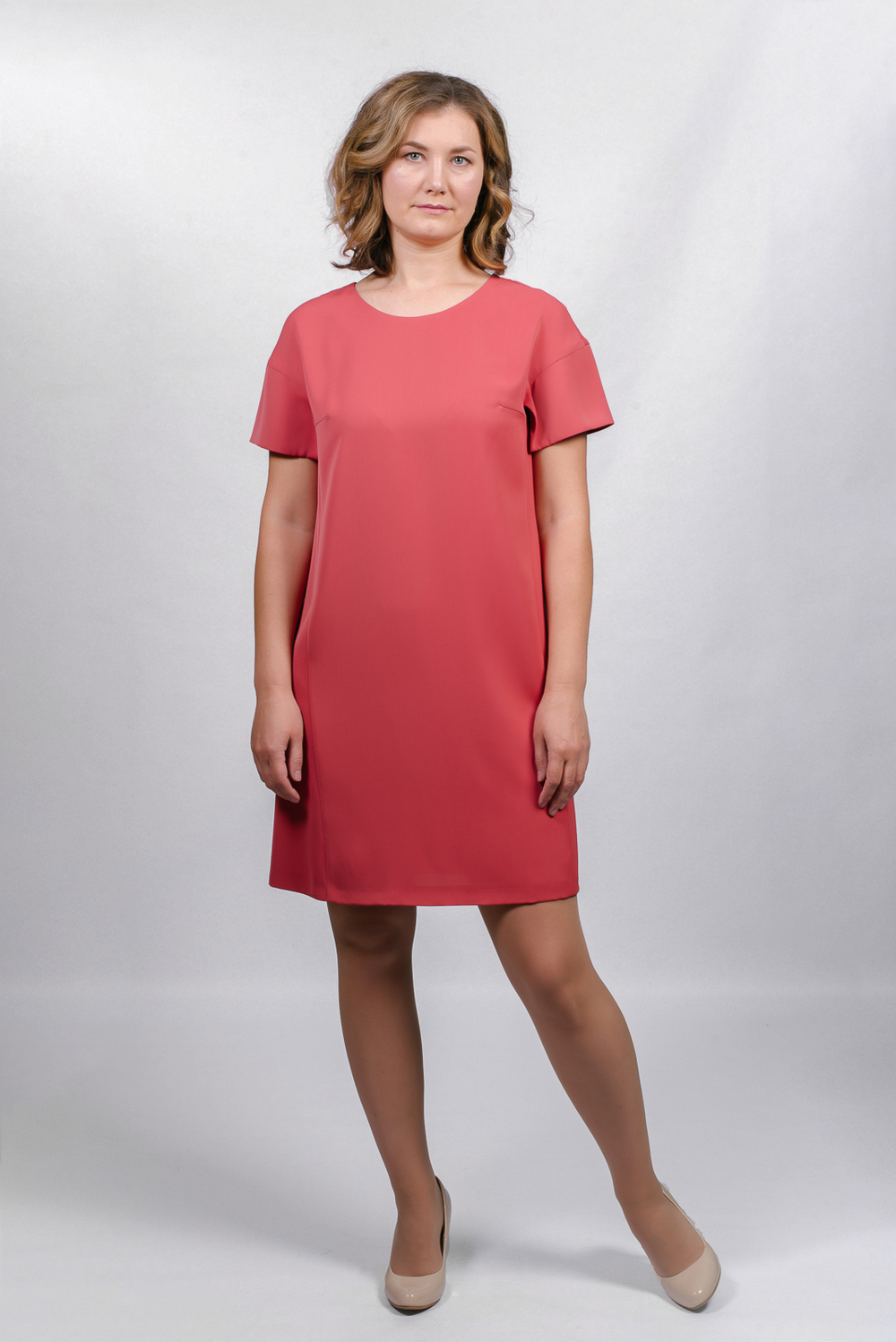 Летнее платье 2300оп, Терракот #164Т052300оп