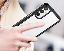 Усиленный чехол с черными рамками для Samsung Galaxy A24 4G, мягкий отклик кнопок
