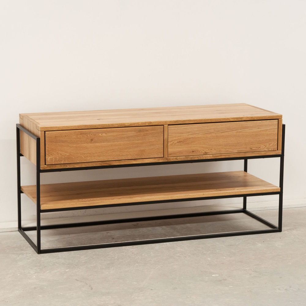 Туалетный столик с ящиками и полкой из дикого дуба