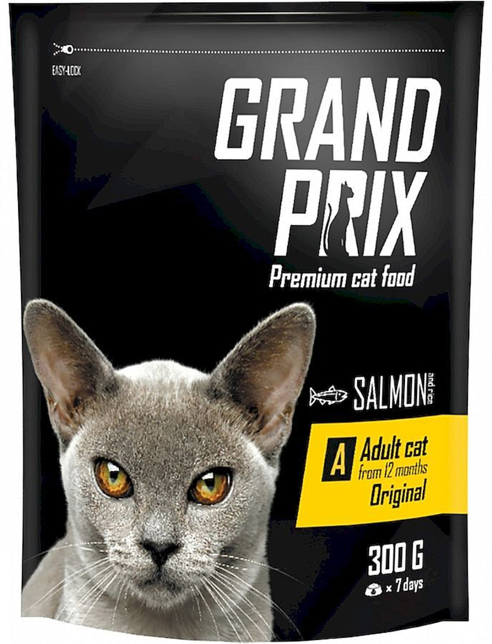 GRAND PRIХ. Сухой корм с лососем для кошек 300г