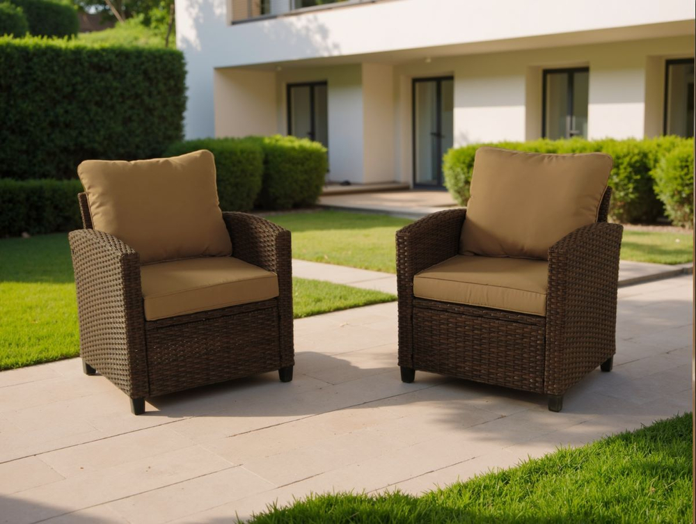 Комплект мебели из ротанга НУСА Шоколад