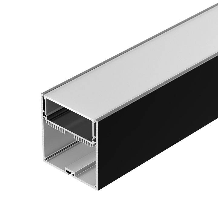 Профиль с рассеивателем Arlight SL-LINE-7477-2500 BLACK+OPAL 027991