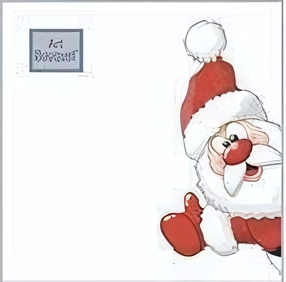 Салфетки бумажные 30л Art Bouquet Дед Мороз,20х20, 2 слоя