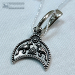 Серьги "Лунница" с птичками мал.