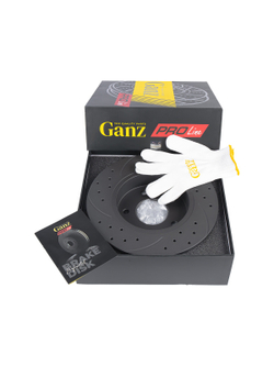 Диск тормозной задний перфорированный PRO-LINE с покрытием комплект NISSAN PRIMERA P12 /D=278MM GANZ GIJ06171S