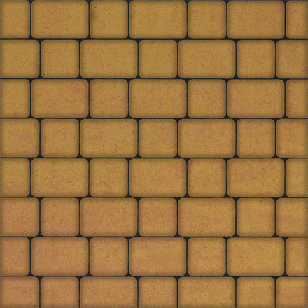 Тротуарная плитка КЛАССИКО - Листопад гладкий Сахара, комплект из 2 видов плит