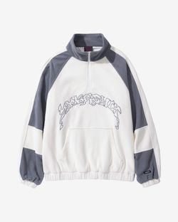 Толстовка Turbo fleece Серо-Белая