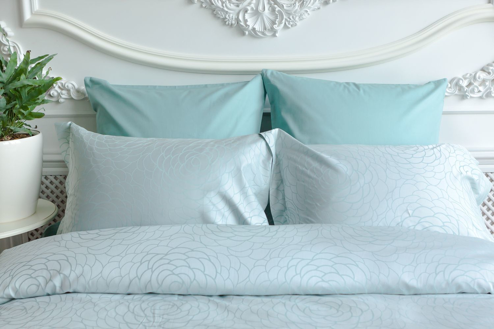 Постельное белье семейное German Grass Azur Palette Grass