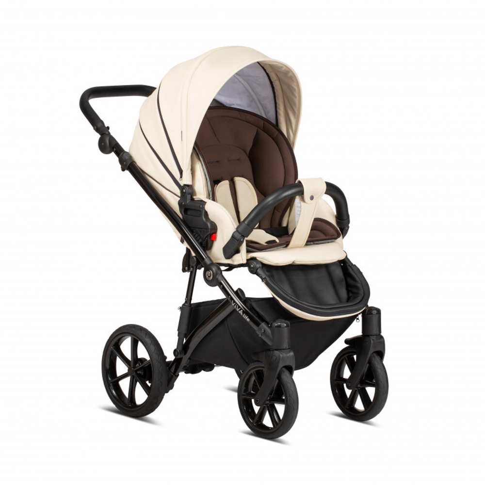 Коляска 2 в 1 Tutis Viva Life New 2020 VANILLA №086 (Ваниль эко-кожа)