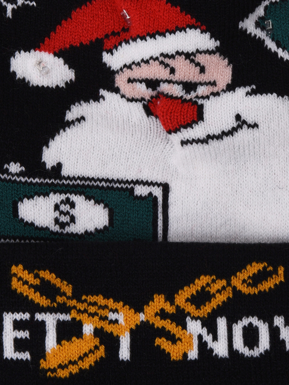 Шапка новогодняя со светодиодными лампочками.