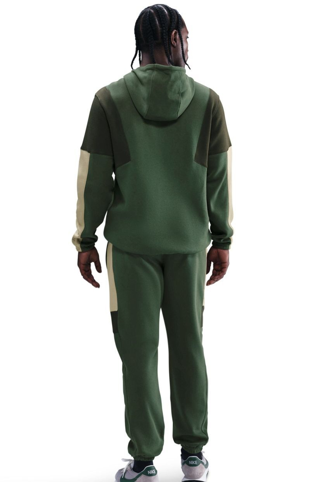 Men's Спортивный костюм Nike Sportswear Club Fleece Hooded - fir/parachute beige/sequoia/white