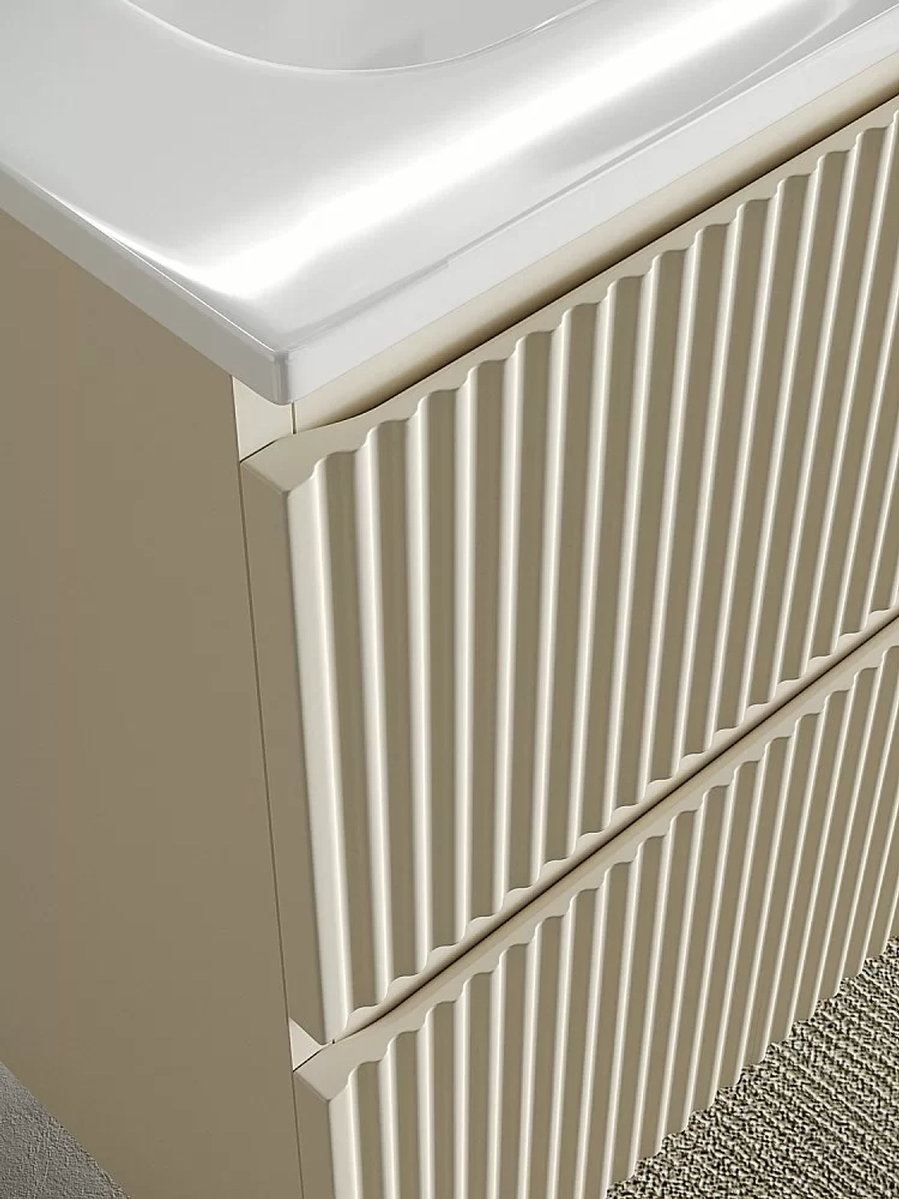 Тумба с раковиной Sancos SNOB R SNR100CE 100 Beige Soft
