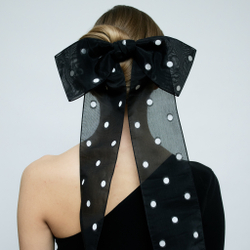 Бант "Паркер" в горох