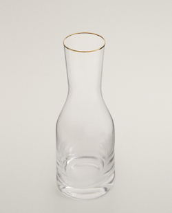 Zara Home кувшин из стекла, цвет золотой, 26 см
