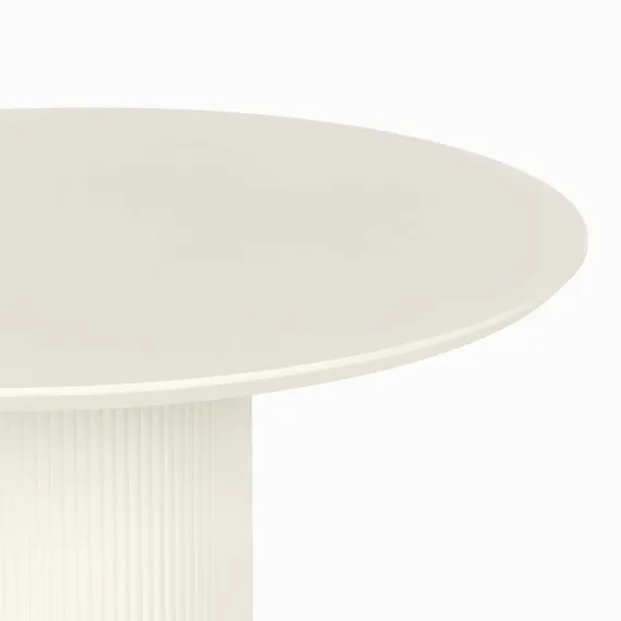 Обеденный стол Iona Ø100 см, белый меламин