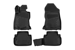 Коврики 3D в салон для SUBARU Forester, 2018- кроссовер, 4шт. (полиуретан) Element.ELEMENT3D02012210K
