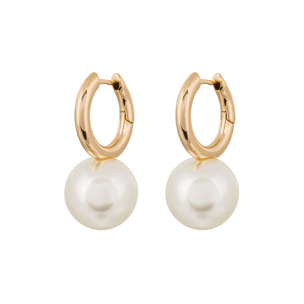 Серьги Fiore Luna WHITE PEARL ABE23446-01 G
