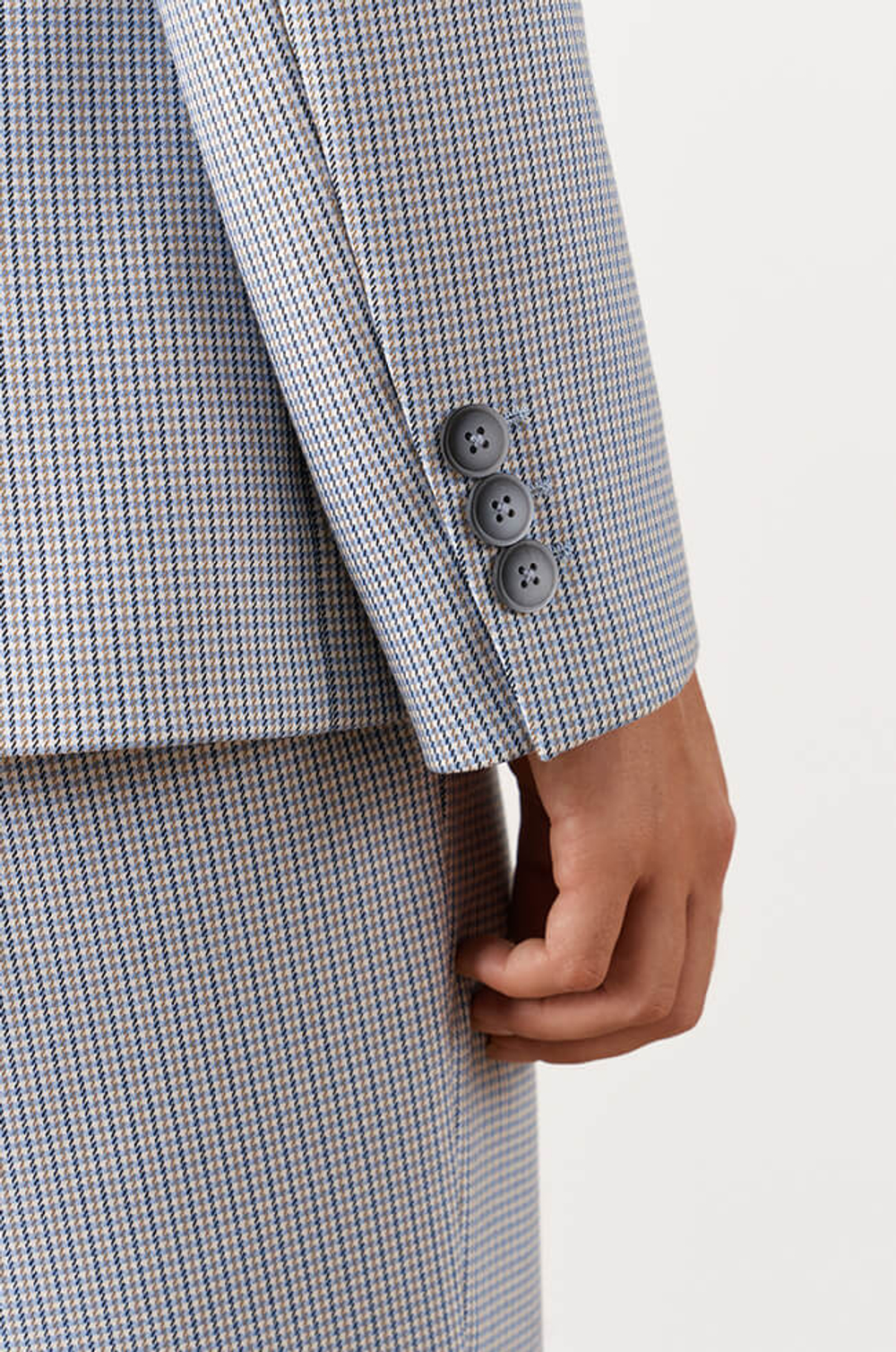 1863 Жакет женский (сине-голубая полоска)