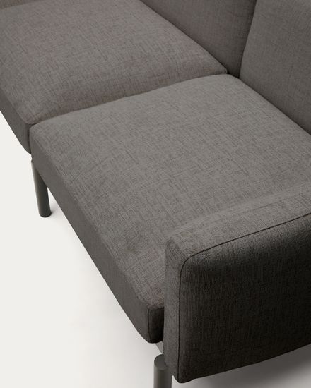 Sorells 5-местный угловой садовый диван из алюминия с серой отделкой Испания La Forma