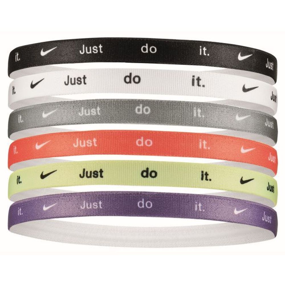 Резинка на голову Nike Printed Headbands 6PK - black/white/particle grey